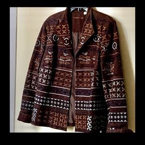 Coldwater Creek beaded jean jacket